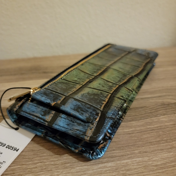 NEW Leather Brahmin MARITIME CELTICA Ady Slim Wallet NWT - Picture 5 of 9